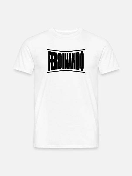 T-Shirt Ferdinando T-Shirt Geschenkidee - Männer T-Shirt - Weiß