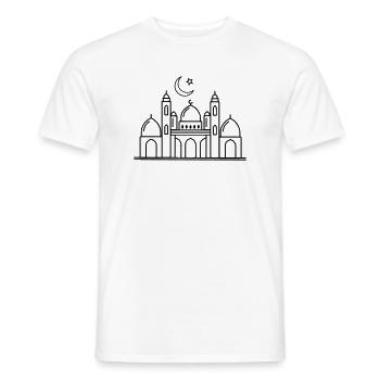Moschee religiöse Kultstätte transparent - Männer T-Shirt - Weiß - Vorne - AI Model Male 178 dark (178cm)
