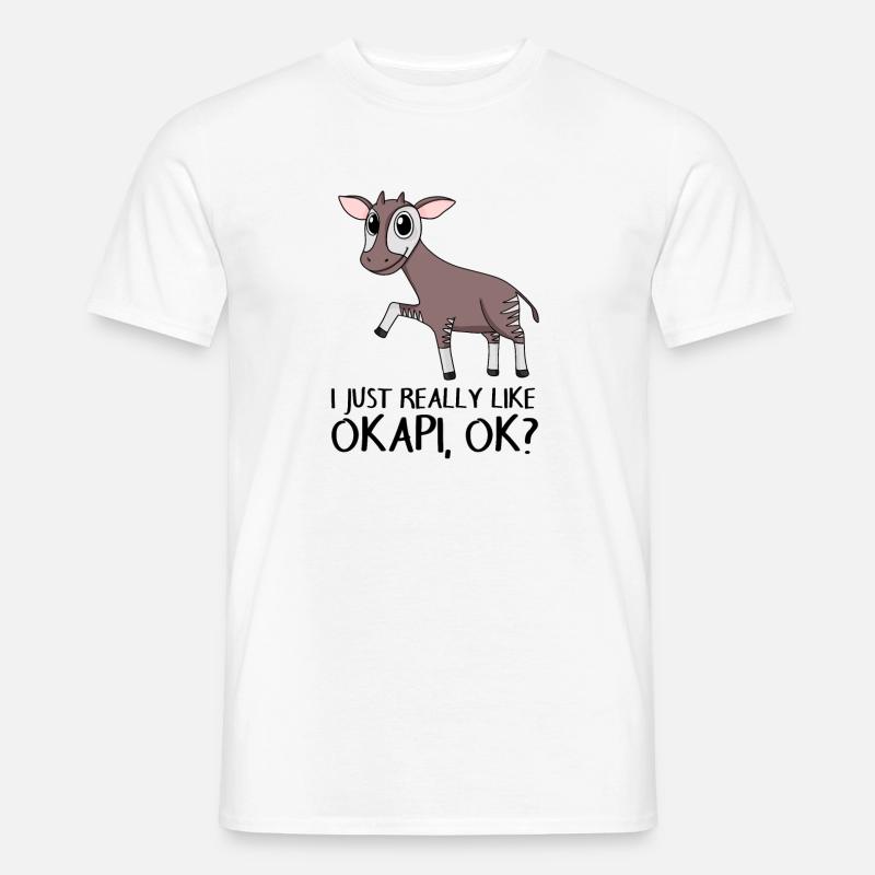 Okapi - Männer T-Shirt - Weiß