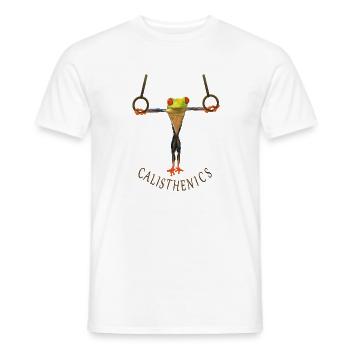 Calisthenics - Men's T-Shirt - white - Front - AI Model Male 178 dark (178cm)