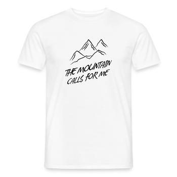 Montagnes Sommets de montagne Randonneurs Randonnée Déclaration Sommet - T-shirt homme - blanc - Devant - AI Model Male 178 dark (178cm)