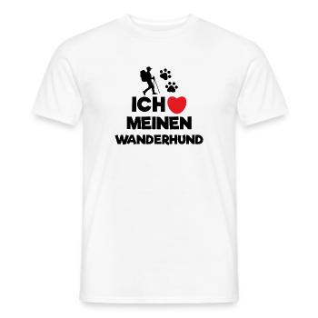Ich Liebe Wandern Wanderer Statement Herz Natur - Männer T-Shirt - Weiß - Vorne - AI Model Male 178 dark (178cm)