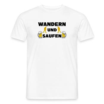 Berggipfel Wandern Wanderer Gipfelkreuz Statement - Männer T-Shirt - Weiß - Vorne - AI Model Male 178 dark (178cm)