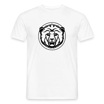Lion, tête de lion - T-shirt homme - blanc - Devant - AI Model Male 178 dark (178cm)