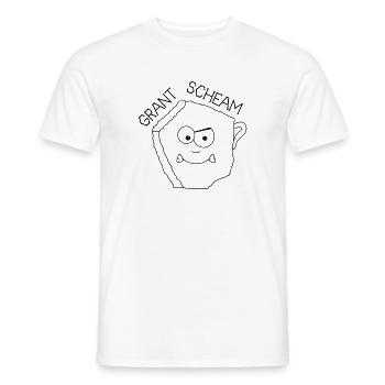 Grantscheam - grumpy person - Austria dialect - Men's T-Shirt - white - Front - AI Model Male 178 dark (178cm)