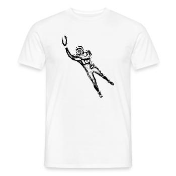 Joueur de football américain - T-shirt homme - blanc - Devant - AI Model Male 178 dark (178cm)