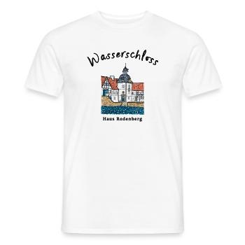 Dortmund, kultiges Wasserschloss Haus Rodenberg - Männer T-Shirt - Weiß - Vorne - AI Model Male 178 dark (178cm)