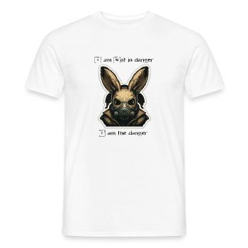 I am not in danger, i am the danger - Men's T-Shirt - white - Front - AI Model Male 178 dark (178cm)