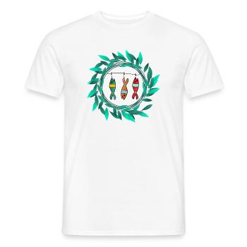 SARDINE. FISCH. APRILSCHERZ. OSTERN. MEER - Männer T-Shirt - Weiß - Vorne - AI Model Male 178 dark (178cm)