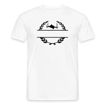 Laurel wreath turner in the rings - Men's T-Shirt - white - Front - AI Model Male 178 dark (178cm)