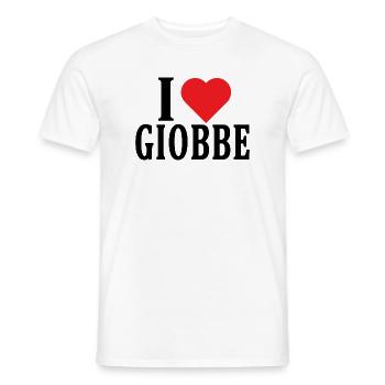T-Shirt Ich liebe Giobbe T-Shirt Geschenkidee - Männer T-Shirt - Weiß - Vorne - AI Model Male 178 dark (178cm)