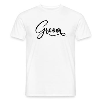 Marié Cool Assorti Couple Fête de mariage Mariage - T-shirt homme - blanc - Devant - AI Model Male 178 dark (178cm)