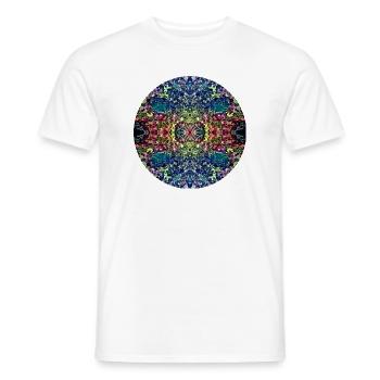 Nature Mandala Paysage Sous-marin - T-shirt homme - blanc - Devant - AI Model Male 178 dark (178cm)