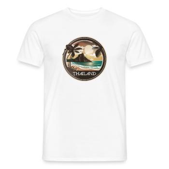 Thaïlande - T-shirt homme - blanc - Devant - AI Model Male 178 dark (178cm)