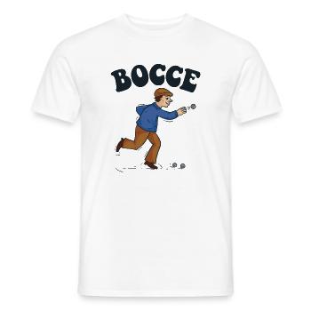 Pétanque Dicton Pétanque avec Jack Bocci Jeu de Pétanque - T-shirt homme - blanc - Devant - AI Model Male 178 dark (178cm)