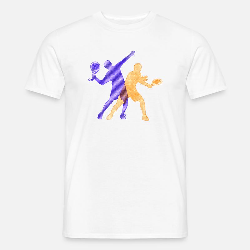 Padel Training Player Trainer Padel Game Racket - Men’s T-shirt - white