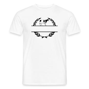 Dairy cow monogram - Men's T-Shirt - white - Front - AI Model Male 178 dark (178cm)