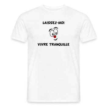 HUMOUR. CITATION. MESSAGE. RETRAITE. ANNIVERSAIRE. - T-shirt homme - blanc - Devant - AI Model Male 178 dark (178cm)