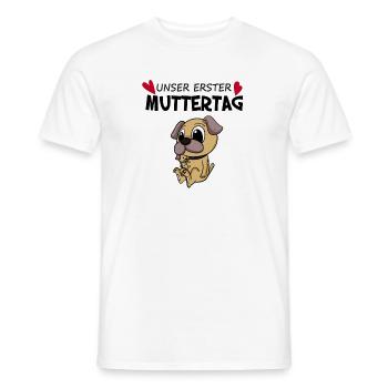 Muttertag - erster Muttertag Geschenk - Männer T-Shirt - Weiß - Vorne - AI Model Male 178 dark (178cm)