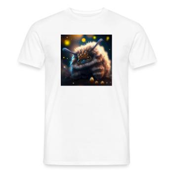 Photo macro créature 06 - T-shirt homme - blanc - Devant - AI Model Male 178 dark (178cm)