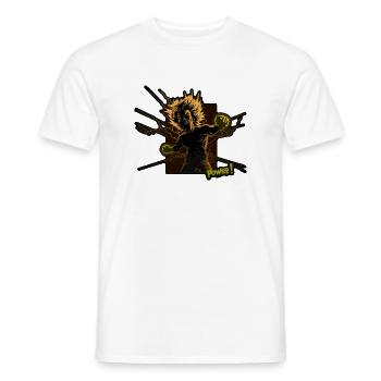 Heroic Electric Power - Power Man - Men's T-Shirt - white - Front - AI Model Male 178 dark (178cm)