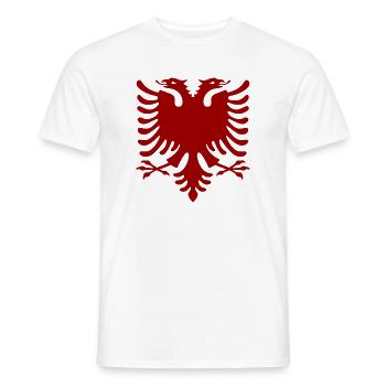 Albanischer Adler - Männer T-Shirt - Weiß - Vorne - AI Model Male 178 dark (178cm)