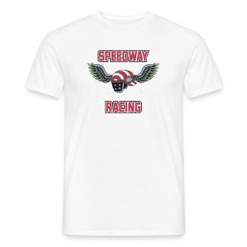 Winged Racing USA 1984 World Cup - Men's T-Shirt - white - Front - AI Model Male 178 dark (178cm)