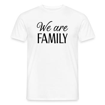 We are family - Männer T-Shirt - Weiß - Vorne - AI Model Male 178 dark (178cm)