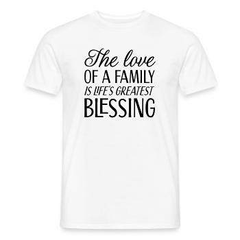 The love of a family is life's greatest blessing - Männer T-Shirt - Weiß - Vorne - AI Model Male 178 dark (178cm)