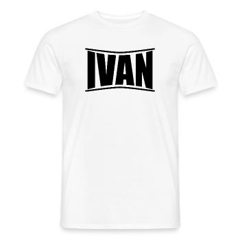 Name T-Shirt Ivan T-Shirt Geschenkidee T-Shirt - Männer T-Shirt - Weiß - Vorne - AI Model Male 178 dark (178cm)
