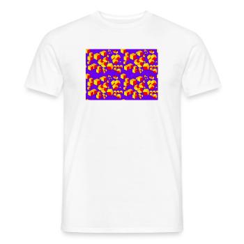 Deco pattern cube colored - Men's T-Shirt - white - Front - AI Model Male 178 dark (178cm)