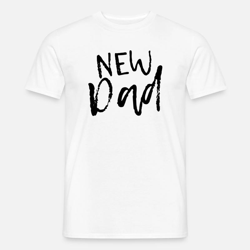Ny far - meddelelse til nye fædre - Mænd T-shirt - hvid
