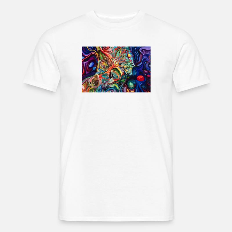 KI Generierte Kunst - Männer T-Shirt - Weiß