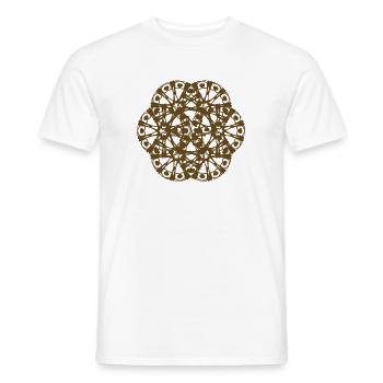 Random pattern RAD rotated - Men's T-Shirt - white - Front - AI Model Male 178 dark (178cm)