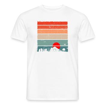 Sonnenuntergang Torii Skyline - Männer T-Shirt - Weiß - Vorne - AI Model Male 178 dark (178cm)