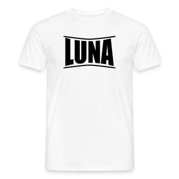 nom t-shirt Moon t-shirt idée cadeau - T-shirt homme - blanc - Devant - AI Model Male 178 dark (178cm)