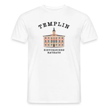 Templin Historisches Rathaus, Uckermark - Männer T-Shirt - Weiß - Vorne - AI Model Male 178 dark (178cm)