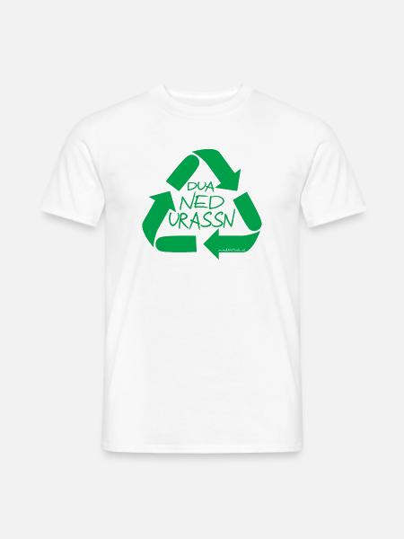 dua ned urassn-sei nicht verschwenderisch, Dialekt - Männer T-Shirt - Weiß