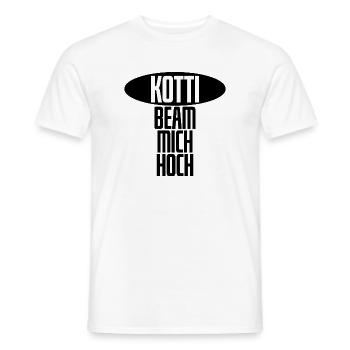 Kotti, beam mich hoch! - lustiger Spruch Berlin - Männer T-Shirt - Weiß - Vorne - AI Model Male 178 dark (178cm)