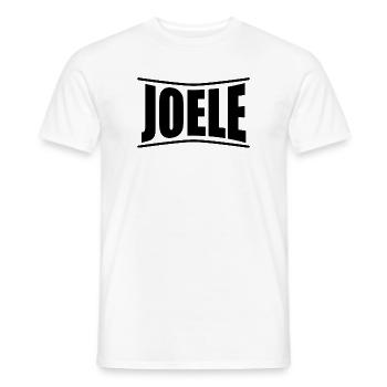 T-Shirt Name Joele T-Shirt Geschenkidee - Männer T-Shirt - Weiß - Vorne - AI Model Male 178 dark (178cm)
