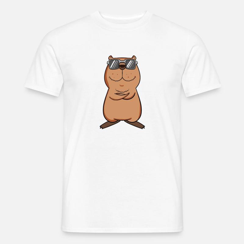 cool capybara - Men's T-shirt - white
