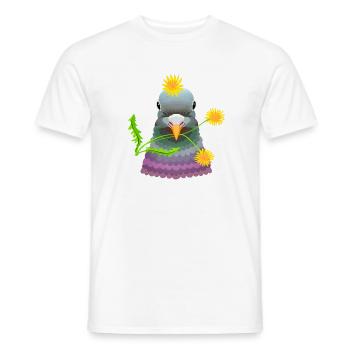 Löwenzahntaube - Männer T-Shirt - Weiß - Vorne - AI Model Male 178 dark (178cm)