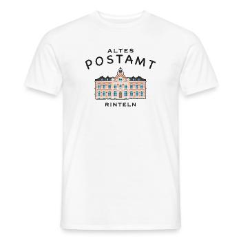 Rinteln, altes Postamt - Männer T-Shirt - Weiß - Vorne - AI Model Male 178 dark (178cm)