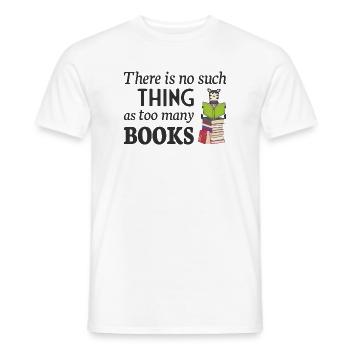 Lire Zebra, il n’y a pas trop de livres - T-shirt homme - blanc - Devant - AI Model Male 178 dark (178cm)