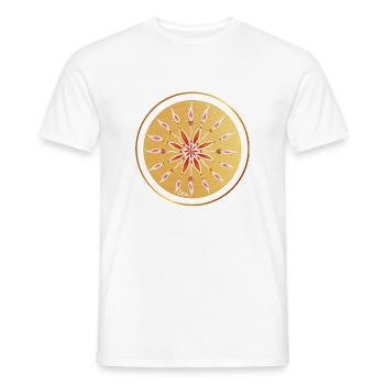 KraftMandala - Sonja Ariel von Staden - Männer T-Shirt - Weiß - Vorne - AI Model Male 178 dark (178cm)