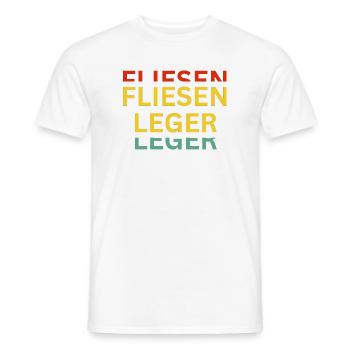 Motivierende Wortspiel-Kunst auf Textilien - Männer T-Shirt - Weiß - Vorne - AI Model Male 178 dark (178cm)