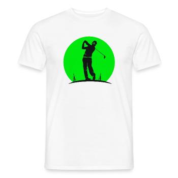 Golf, Golf, Vintage Golf - Männer T-Shirt - Weiß - Vorne - AI Model Male 178 dark (178cm)