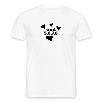 Tanzen Tanz Tanzkurs Rhythmus - Männer T-Shirt - Weiß - Vorne - AI Model Male 178 dark (178cm)