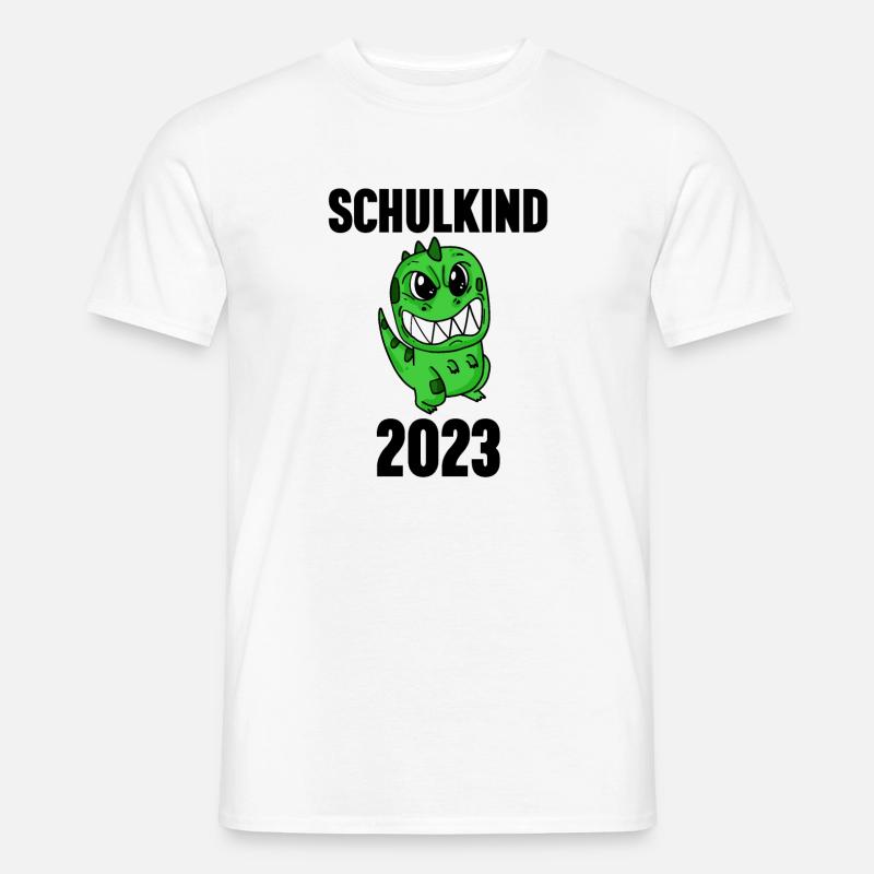 Schuldkind Einschulung 2023 - Männer T-Shirt - Weiß