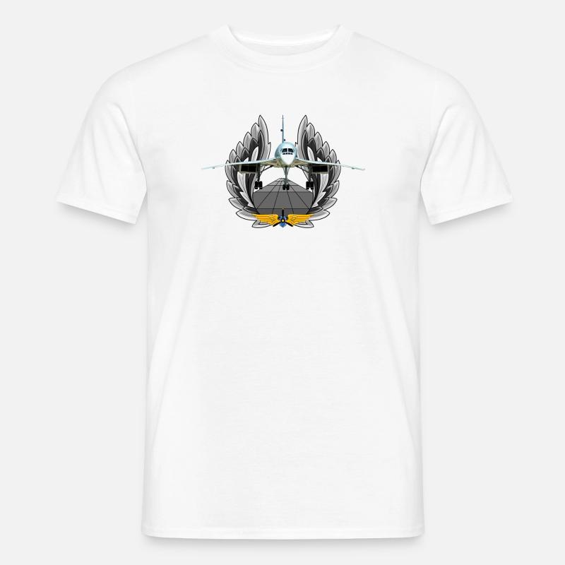 Concorde - Männer T-Shirt - Weiß